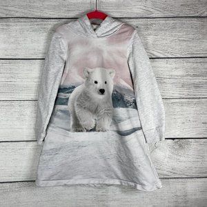 H&M Hoodie A Line Terry 100% Cotton Dress Sz 4-6